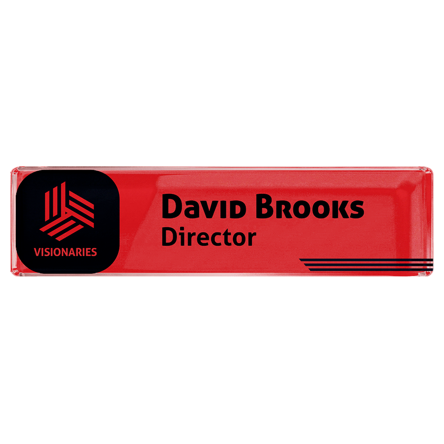 Acrylic Desktop Name Badges - Imprint Now - NZ