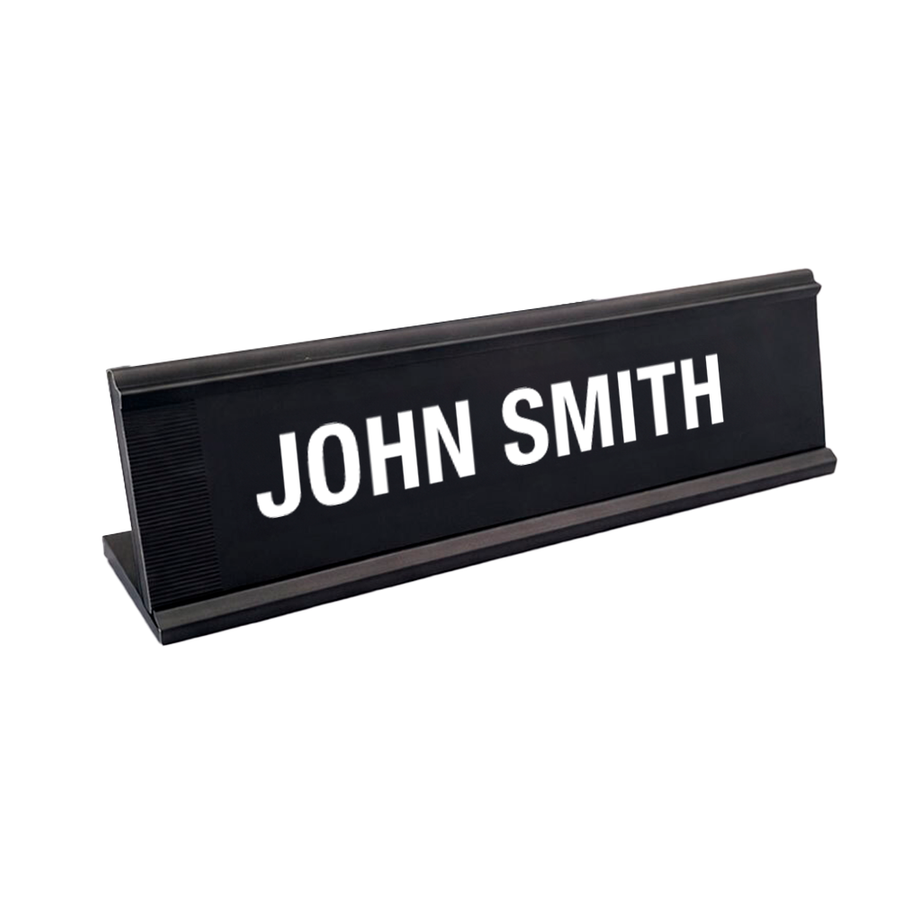 Metal Desktop Name Badge - Imprint Now - NZ
