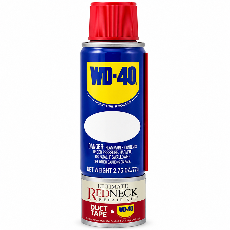 Ultimate Redneck Repair Kits, WD-40 81 mL Handy Cans and 6 yards of Duct Tapes - Imprint Now - NZ