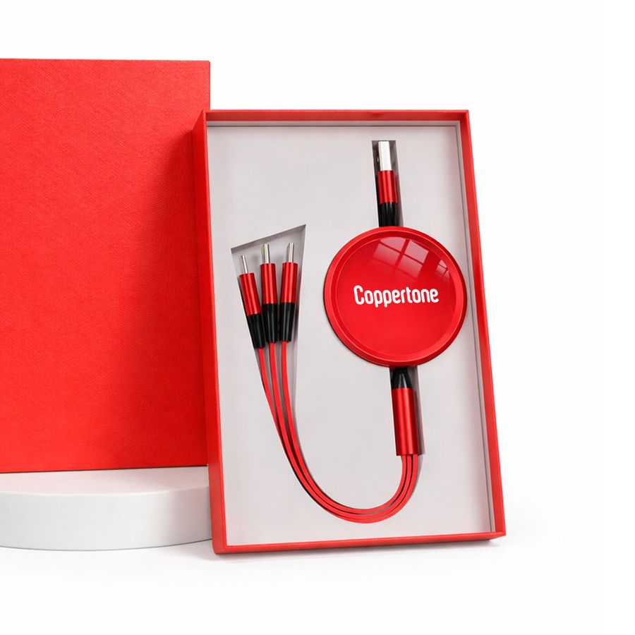 Soft Silicone 3-in-1 Charging Cables - Imprint Now - NZ