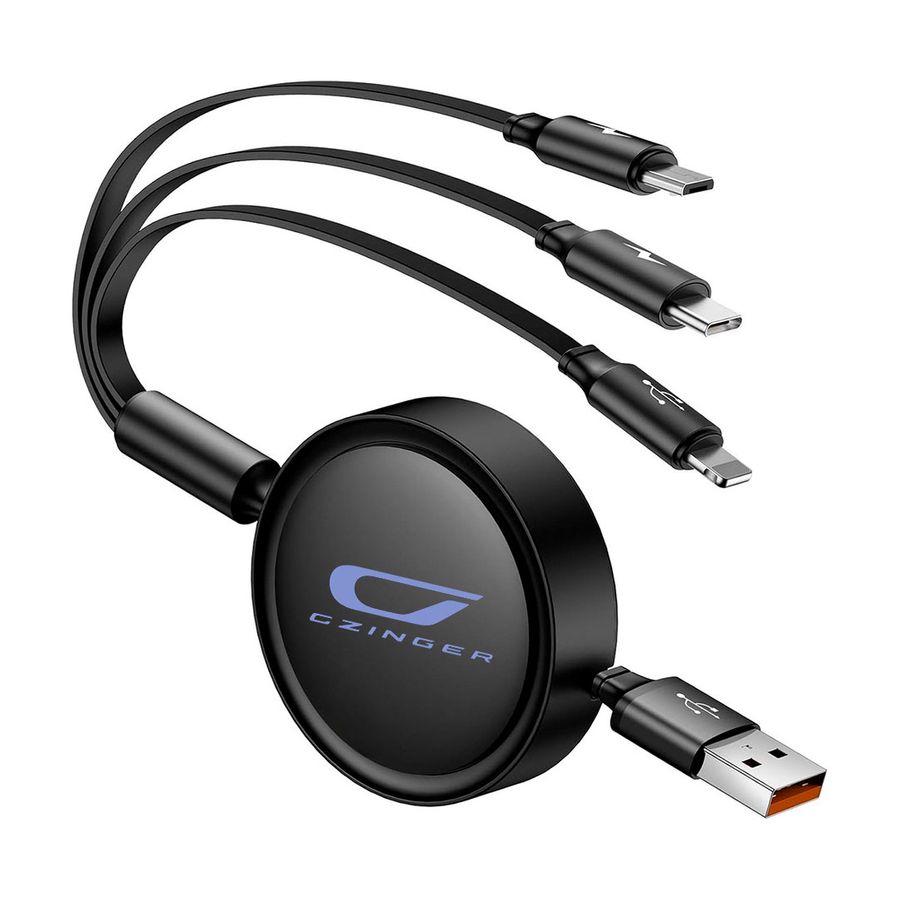 Soft Silicone 3-in-1 Charging Cables - Imprint Now - NZ