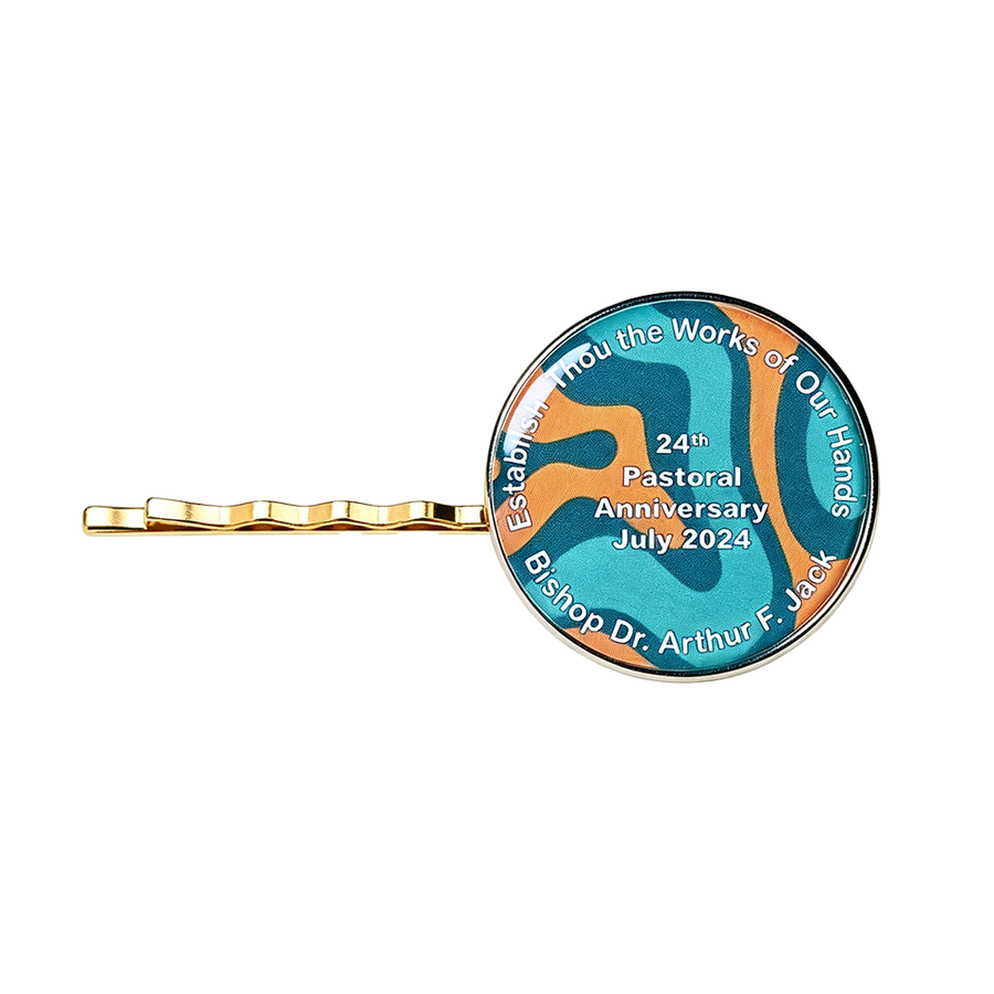 Epoxy Dome Metal Hair Clips - Imprint Now - NZ