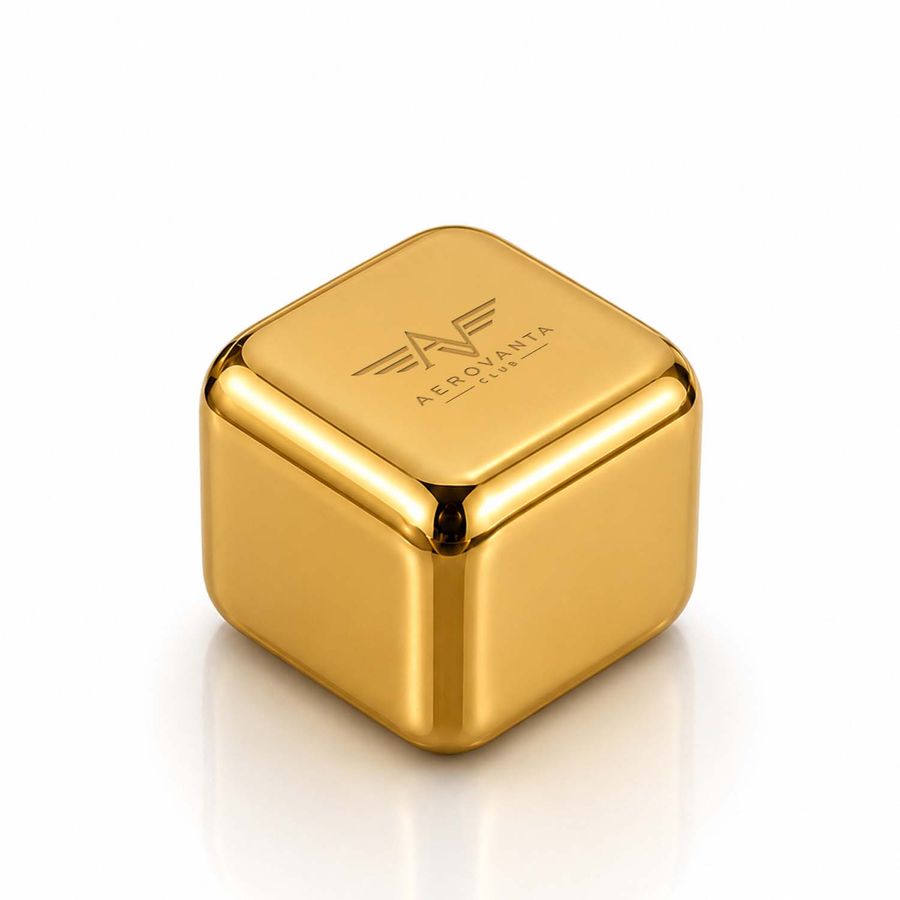 Gold Stainless Steel Ice Cubes - Imprint Now - NZ