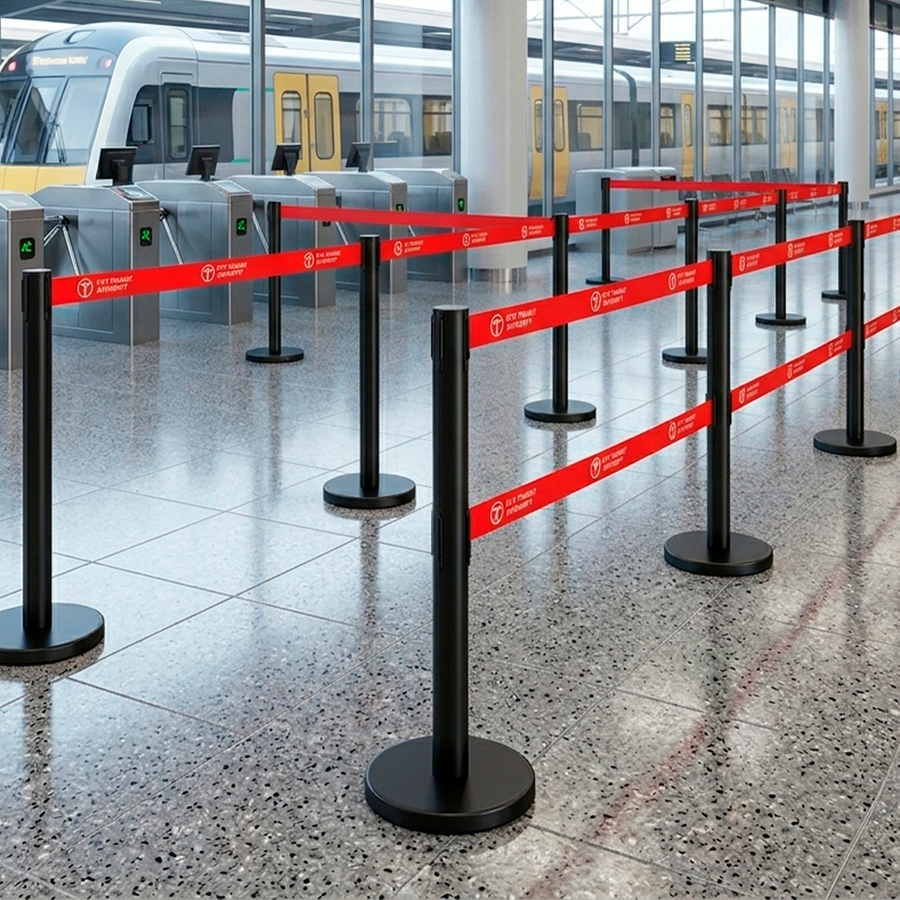 Dual Belts Stanchions - Imprint Now - NZ