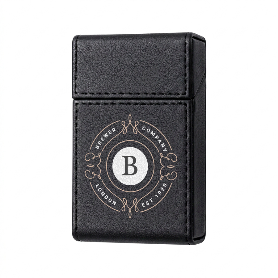 Flip Top PU Leather Full Bag Cigarette Cases - Imprint Now - NZ