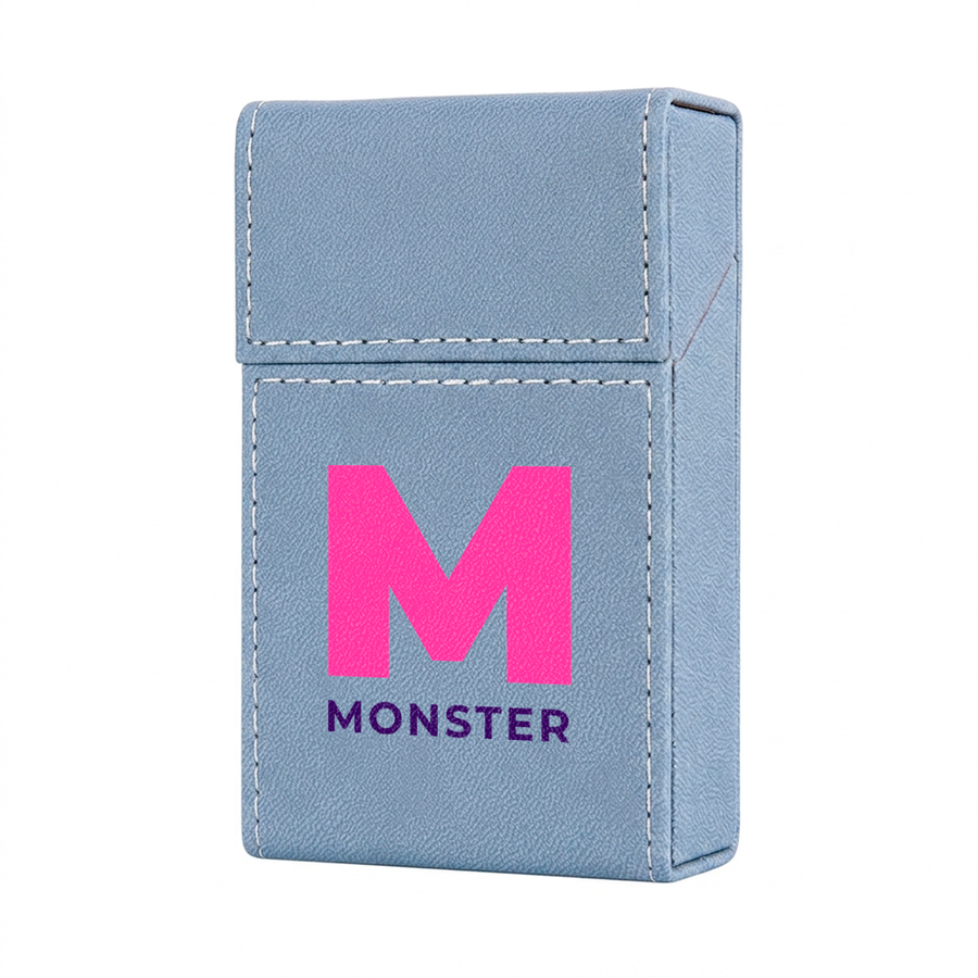Flip Top PU Leather Full Bag Cigarette Cases - Imprint Now - NZ