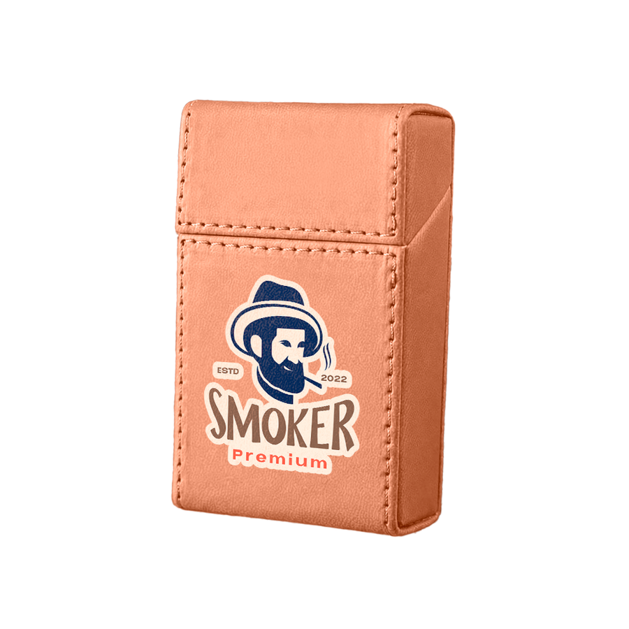 Flip Top PU Leather Full Bag Cigarette Cases - Imprint Now - NZ