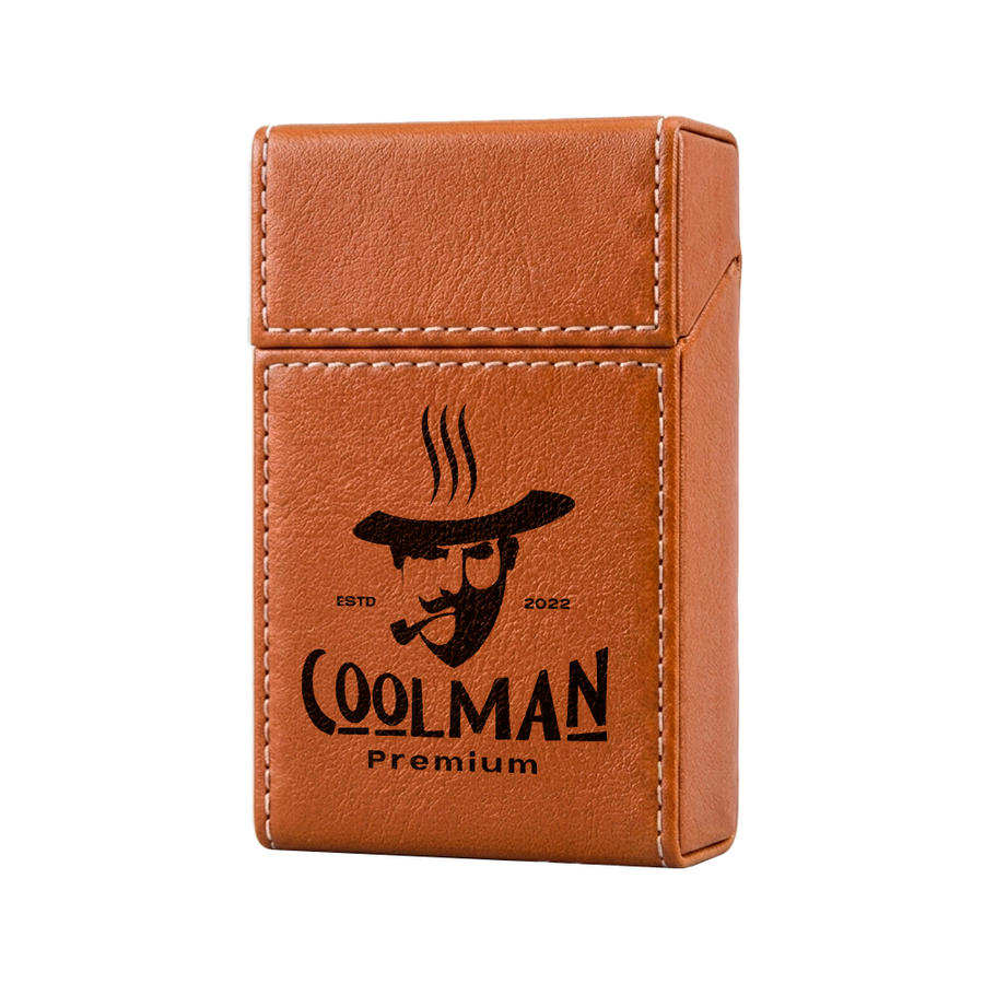 Flip Top PU Leather Full Bag Cigarette Cases - Imprint Now - NZ