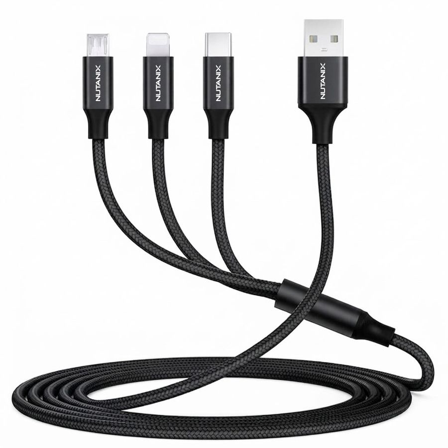 Nylon Braided 3-in-1 Charging Cables - Imprint Now - NZ