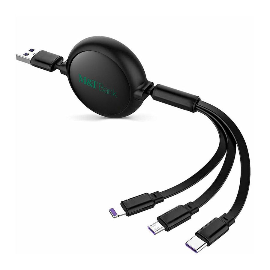Soft Silicone 3-in-1 Charging Cables - Imprint Now - NZ