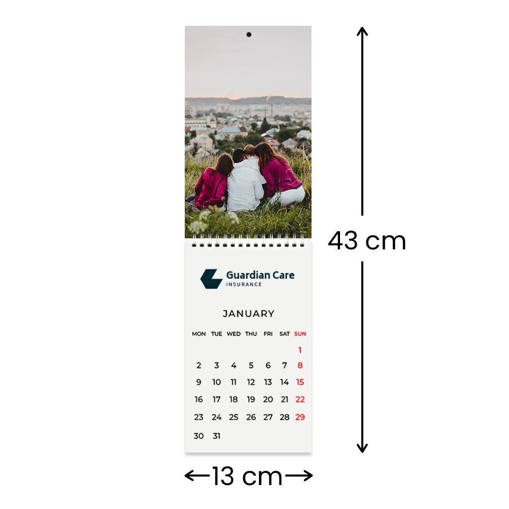 13 cm W x 43 cm H
