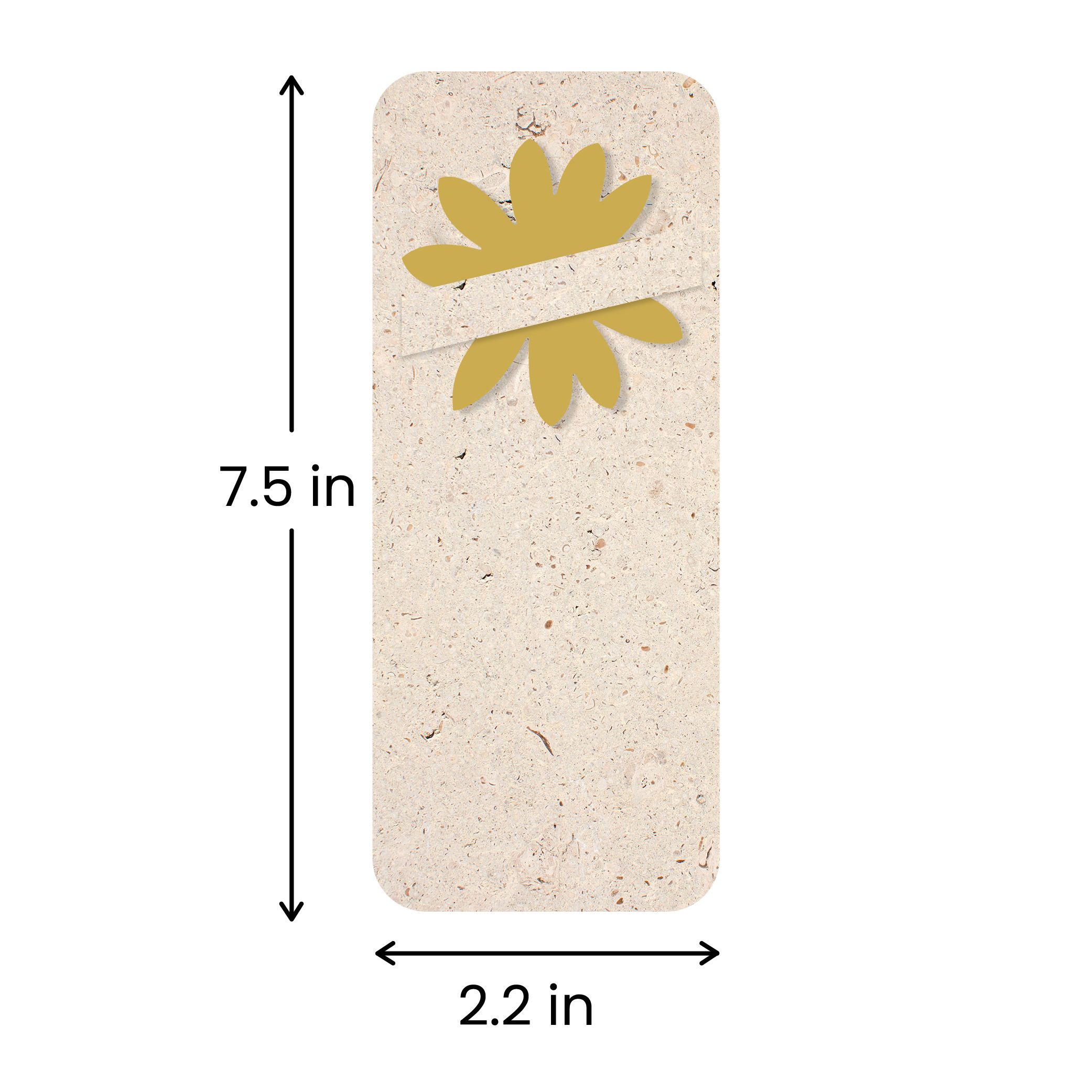 2.2 in. x 7.5 in. (with slot)