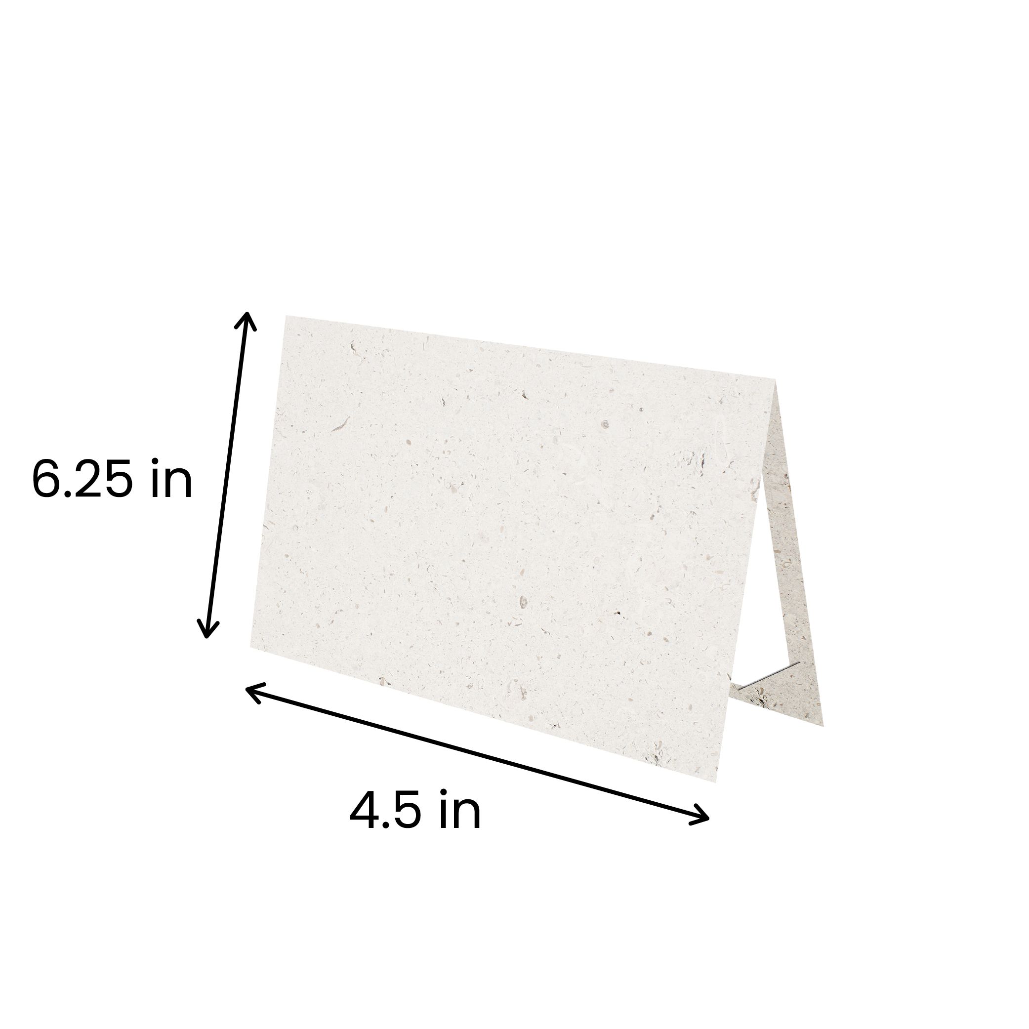 4.5 in. x 6.25 in. (folded, includes photo window)