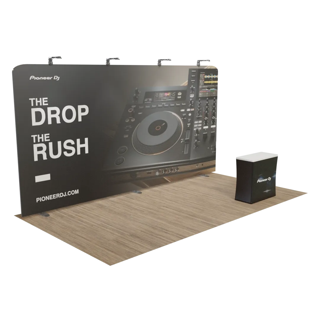 Custom Zip-up Trade Show Display 6.1 m x 3.1 m