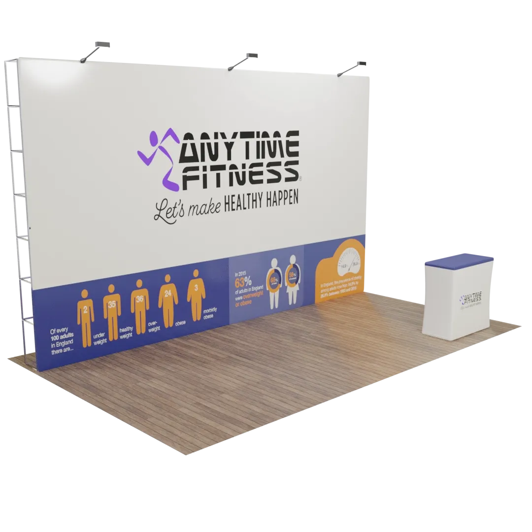Custom Pop-up Trade Show Display 6.1 m x 3 m